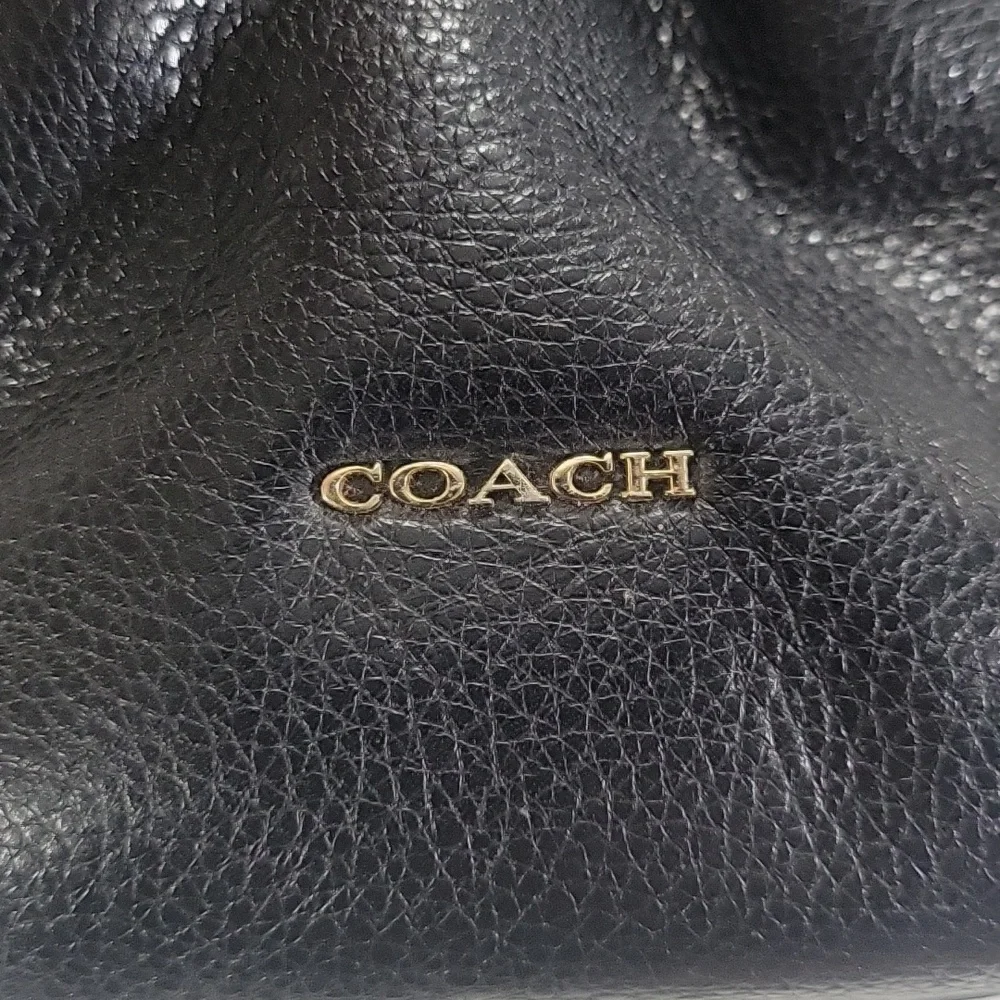 Coach Madison Black Leather Shoulder Bag 24621